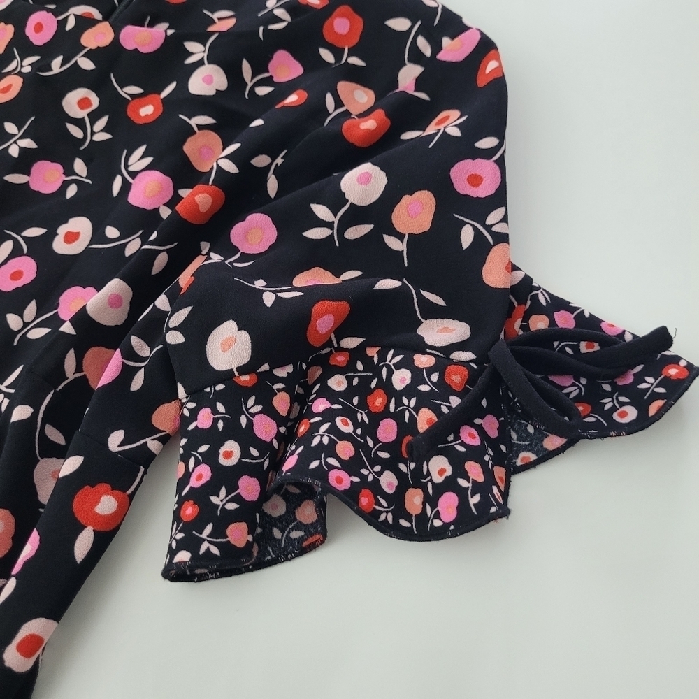 Talbots floral fit and flair dress - Picture 4 of 13